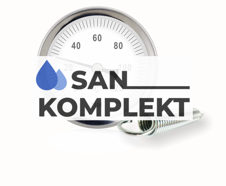 Термометр накладной с пружиной TIM Y-63A-120