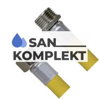 Шланг для газа в оплётке с PVC покрытием 1/2&quot; г/ш-180 см C-GP27-18