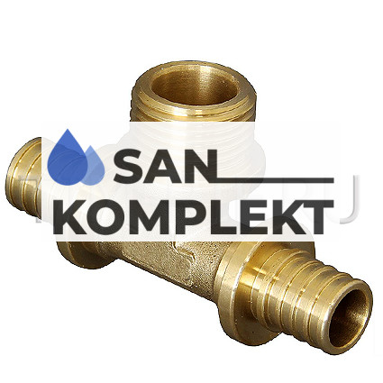 Тройник ДУ-20*(2.8)*1/2 наружн. PEX под зажимную гильзу TIM H-T2002M