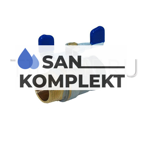 Кран шаровой эконом класса 1/2" г-ш бабочка TIM V02FM-1