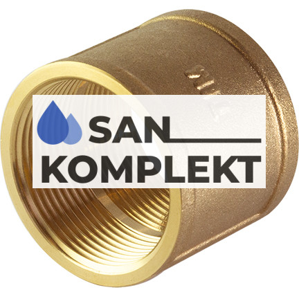 Муфта латунная 11/4 F*11/4 F. TIM SF055