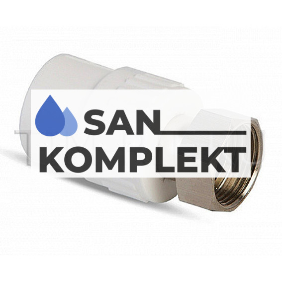 PPR Муфта комбинированная с накидной гайкой 25*3/4F TIM Tpp3051.0.02503