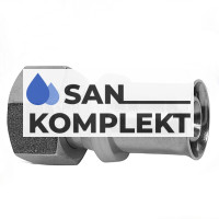 Пресс-фитинг с накидной гайкой ДУ-20*1/2 ВН.резьба под плоскую прокладку TIM F-S2002F(B)N