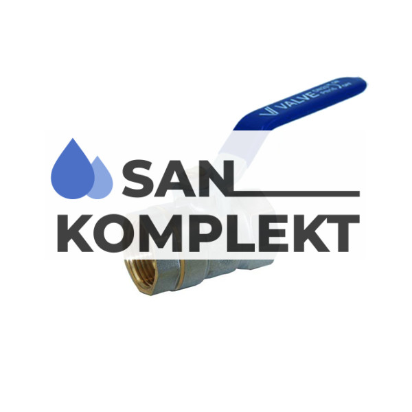 Кран шаровой эконом класса 1/2" г-г рычаг TIМ V02FF-2