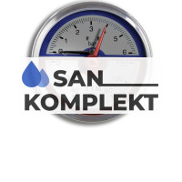 Термо-Манометр аксиальный 16 бар TIM Y-80T-16bar