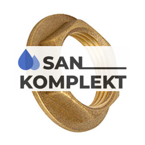 Контргайка латунная с ребордой ДУ-3/4F DF003