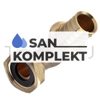 Уголок аксиальный ДУ-20*2,8 x 3/4 накидная гайка TIM H-L2003F(A)