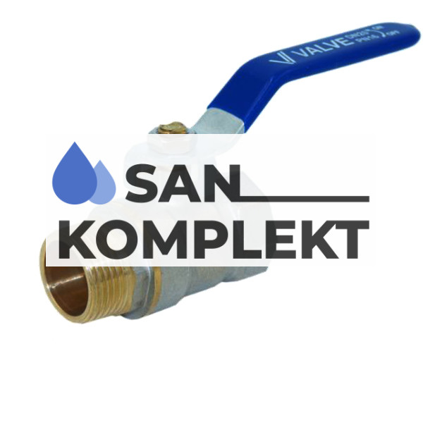 Кран шаровой эконом класса 1/2" г-ш рычаг TIМ V02FM-2