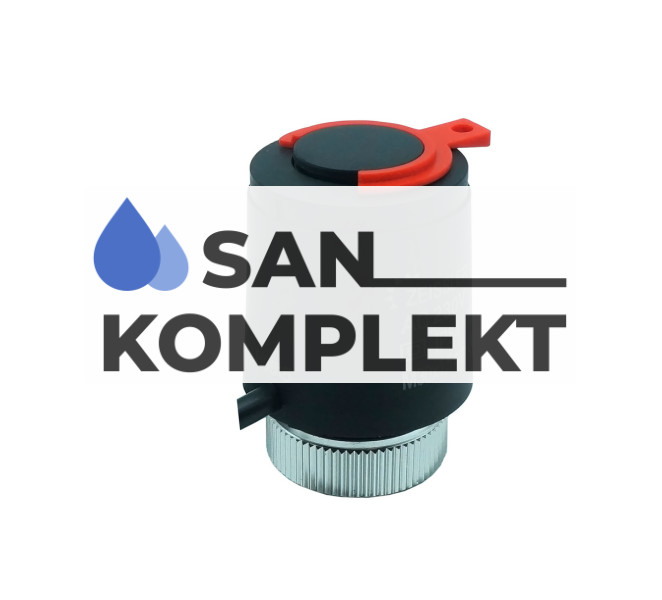 Сервопривод для теплого водяного пола M30x1.5 нормально закрытый TIM M335NC.BK