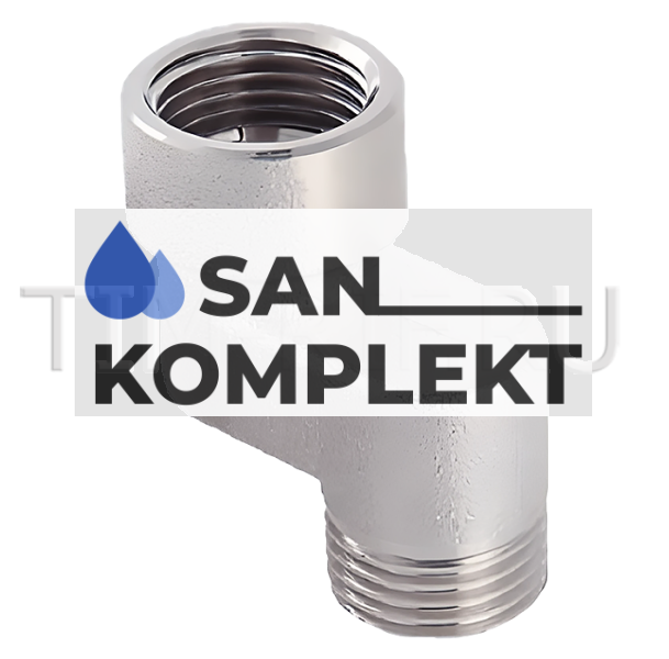 Эксцентрический латунный переходник 3/4"*1/2" ш-ш 2см TIM XL232MM