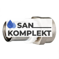 Пресс фитинг Муфта никелированная Ф16x1/2 ВН. резьба TIM F-S1602FN