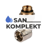 Кран для нижнего подключения радиатора угловой 3/4*3/4 TIM ME321AC