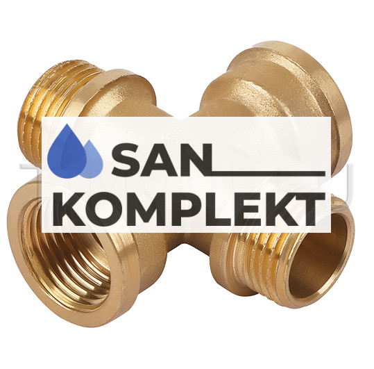 Kpecтoвина латунная 1/2" TIM XFM2222