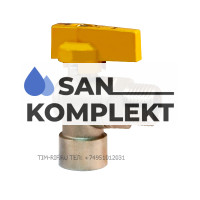 Кран шаровой для газа угловой 1/2 г/ш TIM DE122L