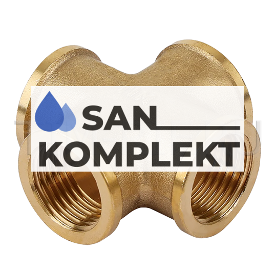 Kpecтoвина латунная ДУ-1F*1F*1F*1F TIM XF4444