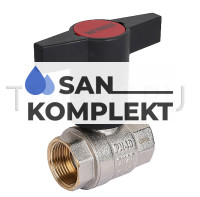 Кран шаровой 1/2 F/F с удлиненным штоком прямой TIM ZSv.201.0104N