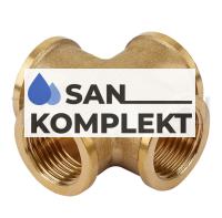 Kpecтoвина латунная ДУ-3/4F*3/4F*3/4F*3/4F TIM XF3333