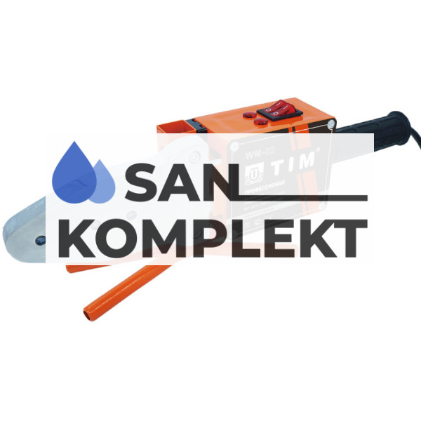 Паяльник для труб ППР мощ-ть 1800Вт, 20-63мм TIM WM-02