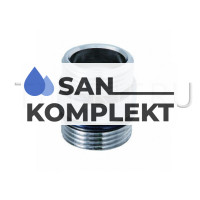 Ниппель с уплотнительным кольцом 3/4&quot;ш*1&quot;ш  никелированный TIM M303-34