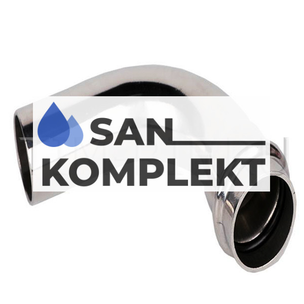 Однораструбный пресс-угольник из нержавеющей стали 90° 18*18mm ZEISSLER ZTI.550.001818