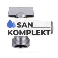 Кран шаровый Bugatti угловой НН D 1/2*1/2 BG-884