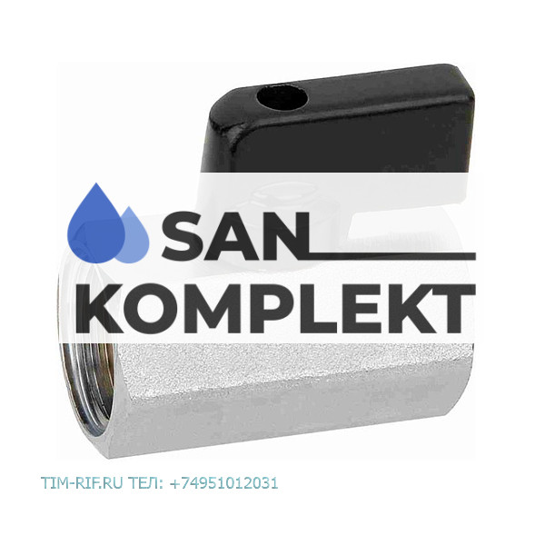 Мини кран для воды ДУ 1/2 ВР.ВР TIM DE22FF-N