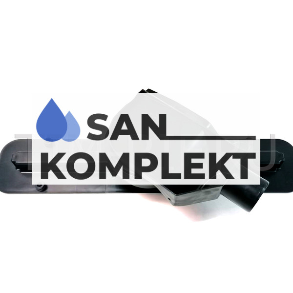 Линейный трап 400*70 ультратонкая модель с дизайн вставкой Evolux Slim Zeissler ZSt.1141.4002