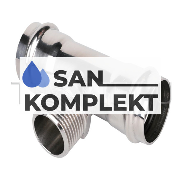 Пресс-тройник из нержавеющей стали с наружной резьбой 18*1/2*18 ZEISSLER ZTI.533.180418