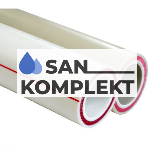 Труба армированная стекловолокном D40 (PN 20) PPR-FB-PPR ASB-2002-4