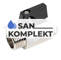 Мини кран для воды ДУ 1/2 ВР.НР TIM DE22MF-N