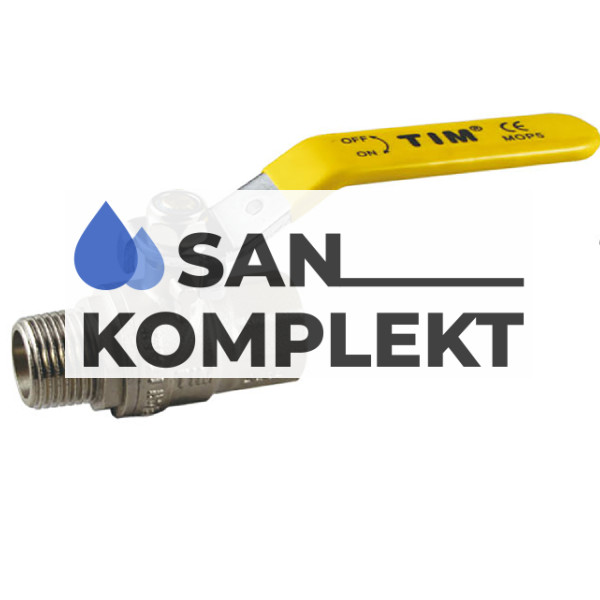 Кран шаровый  для газа 1/2" г-ш рычаг TIM DE122T