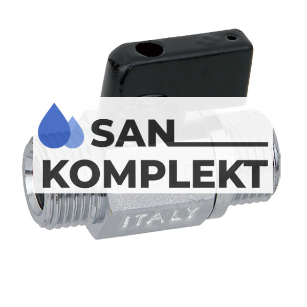 Кран шаровой мини Bugatti D 1/2 НН BG-800