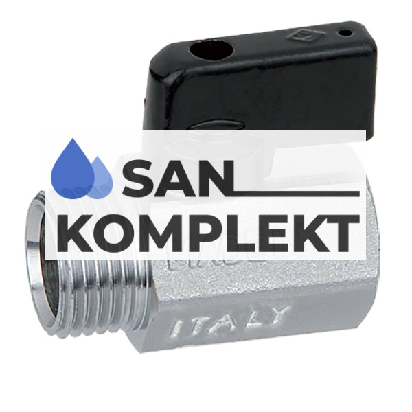 Кран шаровой мини Bugatti D 1/2 ВН BG-800