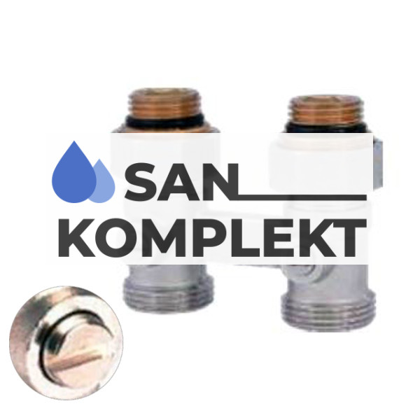 Мультифлекс узел для нижнего прямого подключения с шаровым краном TIM ME220AC