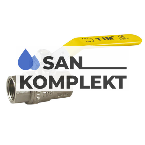 Кран шаровый  для газа 3/4" г-г рычаг TIM DE113T