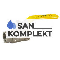 Кран шаровый  для газа 3/4&quot; г-г рычаг TIM DE113T