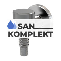 Сифон для стиральной машины под штукатурку хром AlcaPlast APS3