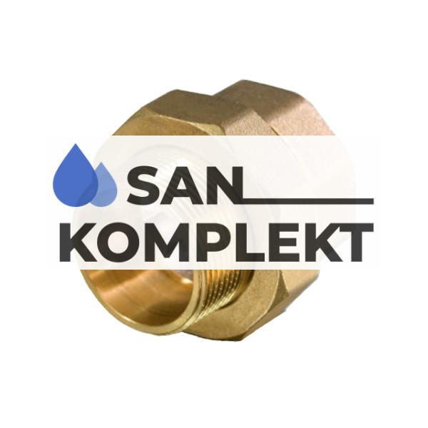 Муфта американка ДУ-2 г/ш с плоской прокладкой TIM HJS077B