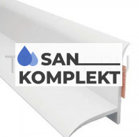 Профиль бордюрный для ванны самоклеющийся 185 см TIM MB05-185-01