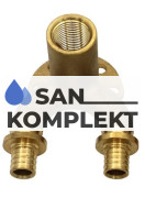 Двойное настенное колено 16*1/2*16 (2.2) TIM H-ZU1602F