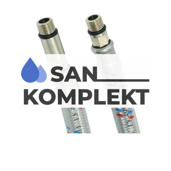 Гибкая подводка для смесителя 1/2 г-М10,с PVC покрытием, 40см TIM C68-4