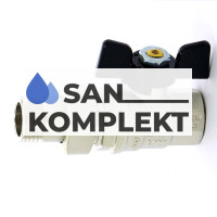 Кран шаровой с американкой полнопроходной Bugatti D 1/2 BG-322