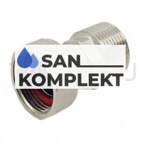 Полусгон 3/4*1/2 с накидной гайкой с наружней резьбой TIM HSM032N