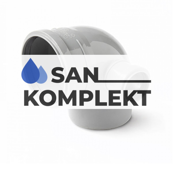 Отвод D 110х90* с выходом 50 правый