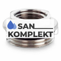 Футорка с уплотнительным кольцом 1/2&quot;г*1&quot; ш никелированный TIM M302-24