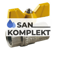 Кран шаровый для газа 1/2&quot; г-г баб. TIM DE112H