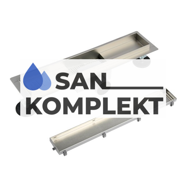 Трап для душа 400*70мм под кладку плитки защита от запаха сухой гидрозатвор TIM BAD454002