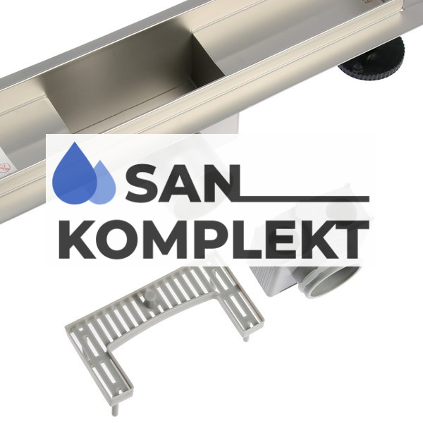 Трап для душа 400*70мм под кладку плитки защита от запаха сухой гидрозатвор TIM BAD454002