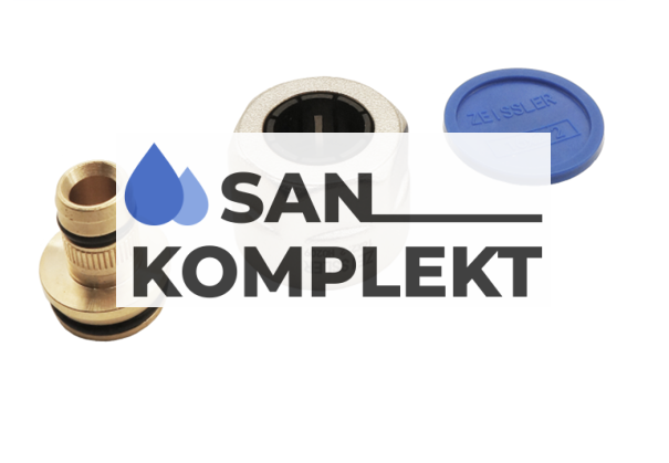 Резьбозажимные соединения комплект для пластиковых труб   16(2,2) х 3/4"EK (евроконус) ZEISSLER ZSr.102.051622