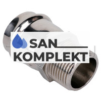 Пресс-фитинг из нержавеющей стали с наружной резьбой 18mm*3/4 ZEISSLER ZTI.501.001805